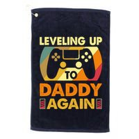 Gamer Leveling Up To Daddy Again Pregnancy Announcement Golf Towel