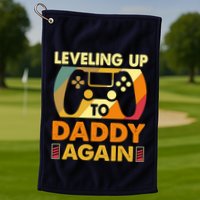 Gamer Leveling Up To Daddy Again Pregnancy Announcement Golf Towel
