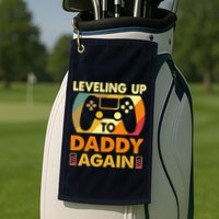Gamer Leveling Up To Daddy Again Pregnancy Announcement Golf Towel