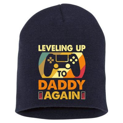 Gamer Leveling Up To Daddy Again Pregnancy Announcement Short Acrylic Beanie