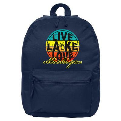 Great Lake Upper Peninsula Michigan Up North 16 in Basic Backpack