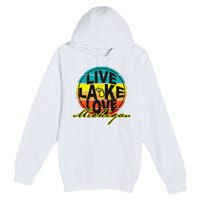 Great Lake Upper Peninsula Michigan Up North Premium Pullover Hoodie