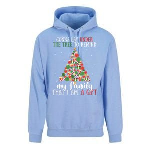 Gonna Lay Under The Tree To Remind My Family Funny Christmas Gift Unisex Surf Hoodie