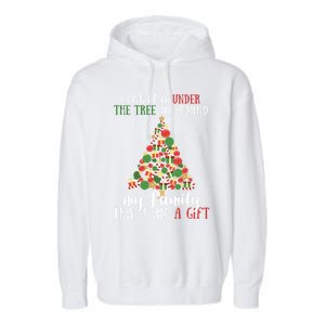 Gonna Lay Under The Tree To Remind My Family Funny Christmas Gift Garment-Dyed Fleece Hoodie