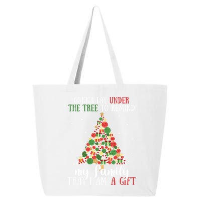 Gonna Lay Under The Tree To Remind My Family Funny Christmas Gift 25L Jumbo Tote