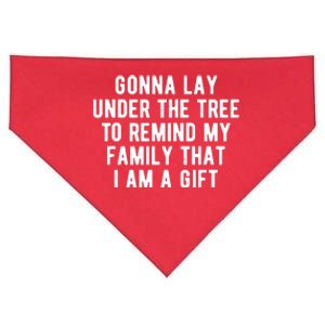 Gonna Lay Under The Tree To Remind My Family That I Am A Gift USA-Made Doggie Bandana