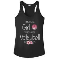 Girls Love Volleyball Best Fun Birthday Gift Ladies PosiCharge Competitor Racerback Tank