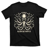 Gun Lover Vintage Squid Octopus T-Shirt