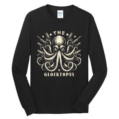 Gun Lover Vintage Squid Octopus Tall Long Sleeve T-Shirt