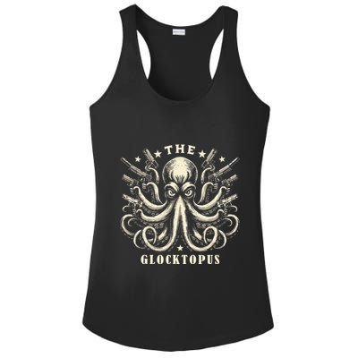 Gun Lover Vintage Squid Octopus Ladies PosiCharge Competitor Racerback Tank