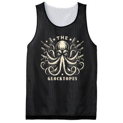 Gun Lover Vintage Squid Octopus Mesh Reversible Basketball Jersey Tank