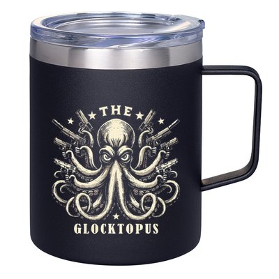 Gun Lover Vintage Squid Octopus 12oz Stainless Steel Coffee Mug