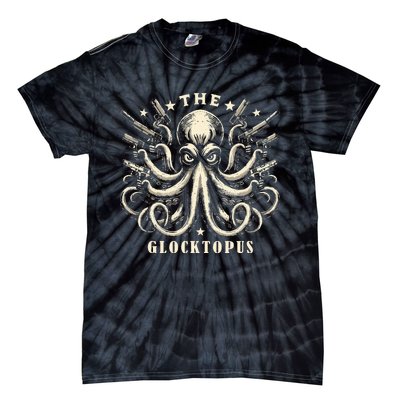 Gun Lover Vintage Squid Octopus Tie-Dye T-Shirt