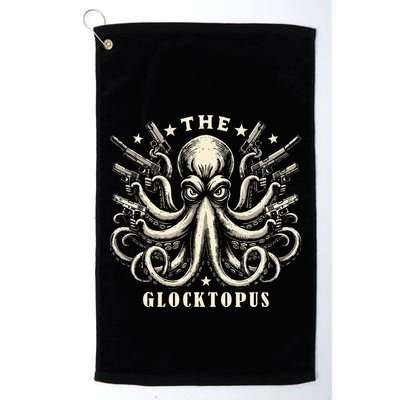 Gun Lover Vintage Squid Octopus Golf Towel