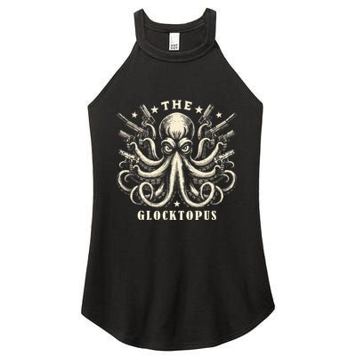 Gun Lover Vintage Squid Octopus Women's Perfect Tri Rocker Tank