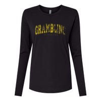 Grambling Louisiana Vintage Retro Us City State Travel Womens Cotton Relaxed Long Sleeve T-Shirt