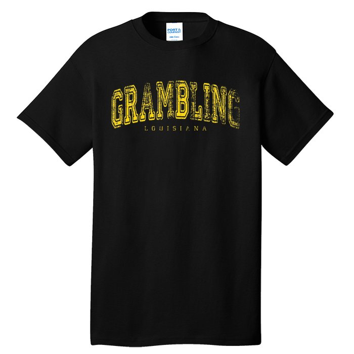 Grambling Louisiana Vintage Retro Us City State Travel Tall T-Shirt