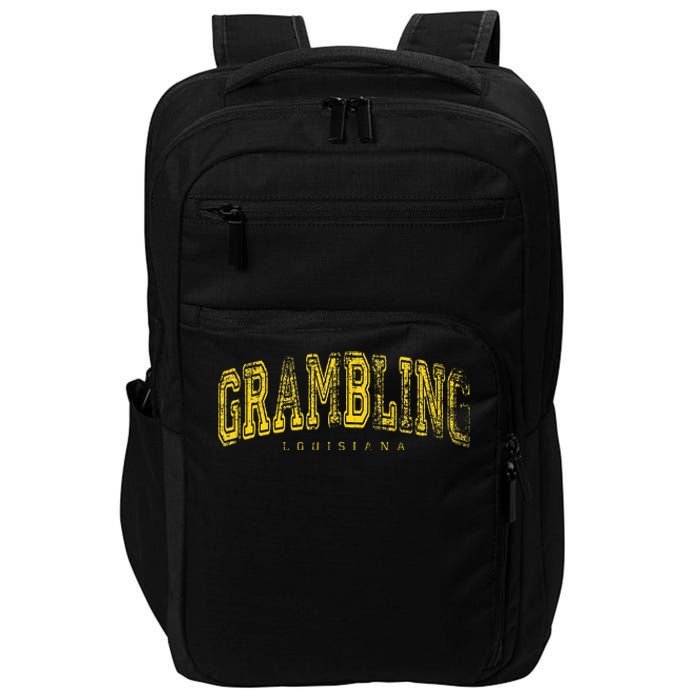 Grambling Louisiana Vintage Retro Us City State Travel Impact Tech Backpack