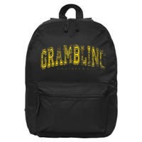 Grambling Louisiana Vintage Retro Us City State Travel 16 in Basic Backpack