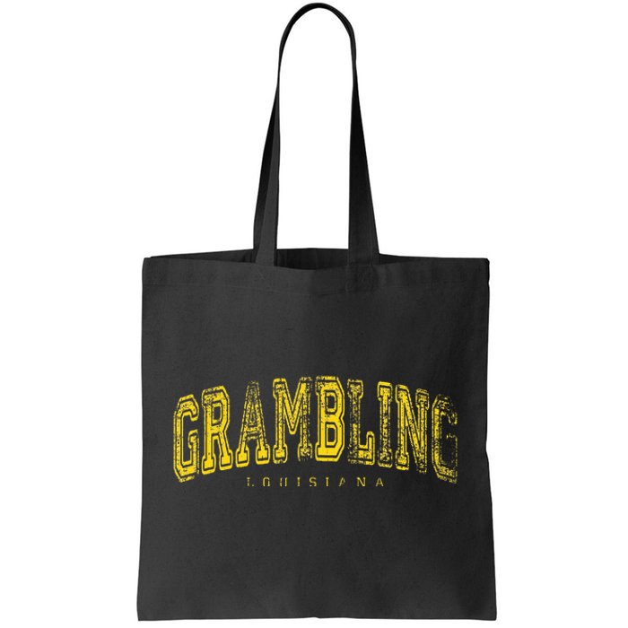 Grambling Louisiana Vintage Retro Us City State Travel Tote Bag