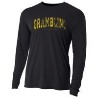 Grambling Louisiana Vintage Retro Us City State Travel Cooling Performance Long Sleeve Crew