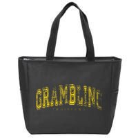 Grambling Louisiana Vintage Retro Us City State Travel Zip Tote Bag