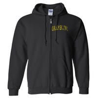 Grambling Louisiana Vintage Retro Us City State Travel Full Zip Hoodie