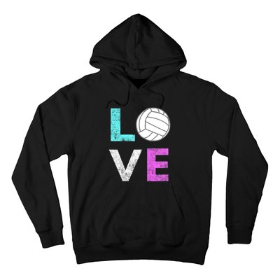 Girls Love Volleyball Best Fun Birthday Gift TShirt Hoodie