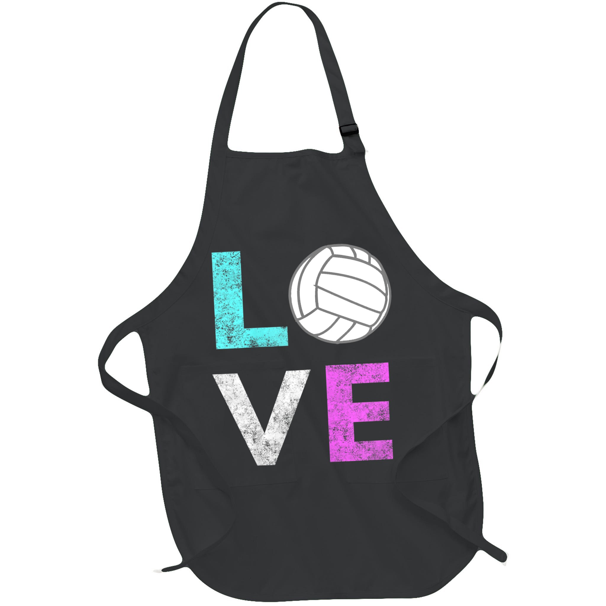 Girls Love Volleyball Best Fun Birthday Gift TShirt Apron