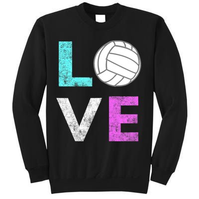 Girls Love Volleyball Best Fun Birthday Gift TShirt Sweatshirt