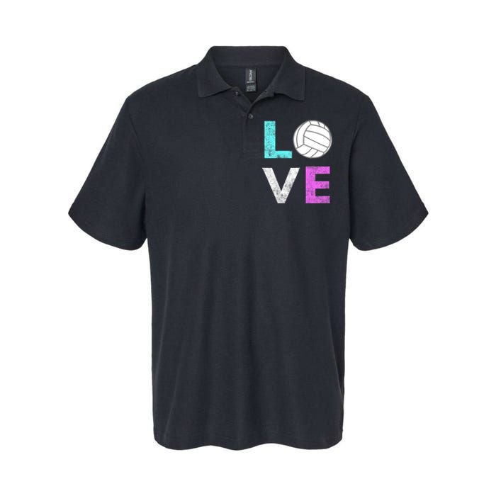 Girls Love Volleyball Best Fun Birthday Gift TShirt Softstyle Adult Sport Polo