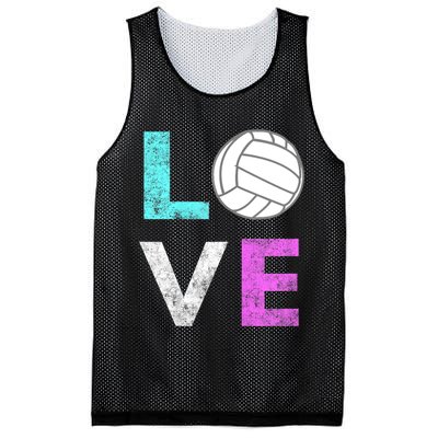 Girls Love Volleyball Best Fun Birthday Gift TShirt Mesh Reversible Basketball Jersey Tank