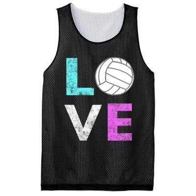 Girls Love Volleyball Best Fun Birthday Gift TShirt Mesh Reversible Basketball Jersey Tank