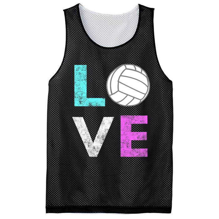 Girls Love Volleyball Best Fun Birthday Gift TShirt Mesh Reversible Basketball Jersey Tank