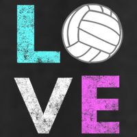 Girls Love Volleyball Best Fun Birthday Gift TShirt Hat