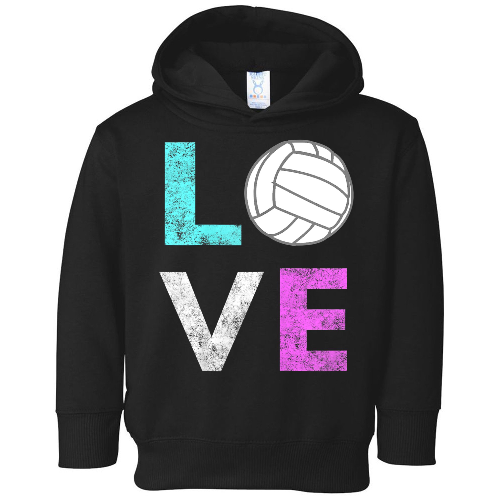 Girls Love Volleyball Best Fun Birthday Gift TShirt Toddler Hoodie