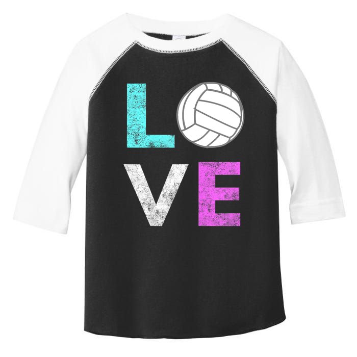 Girls Love Volleyball Best Fun Birthday Gift TShirt Toddler Fine Jersey T-Shirt