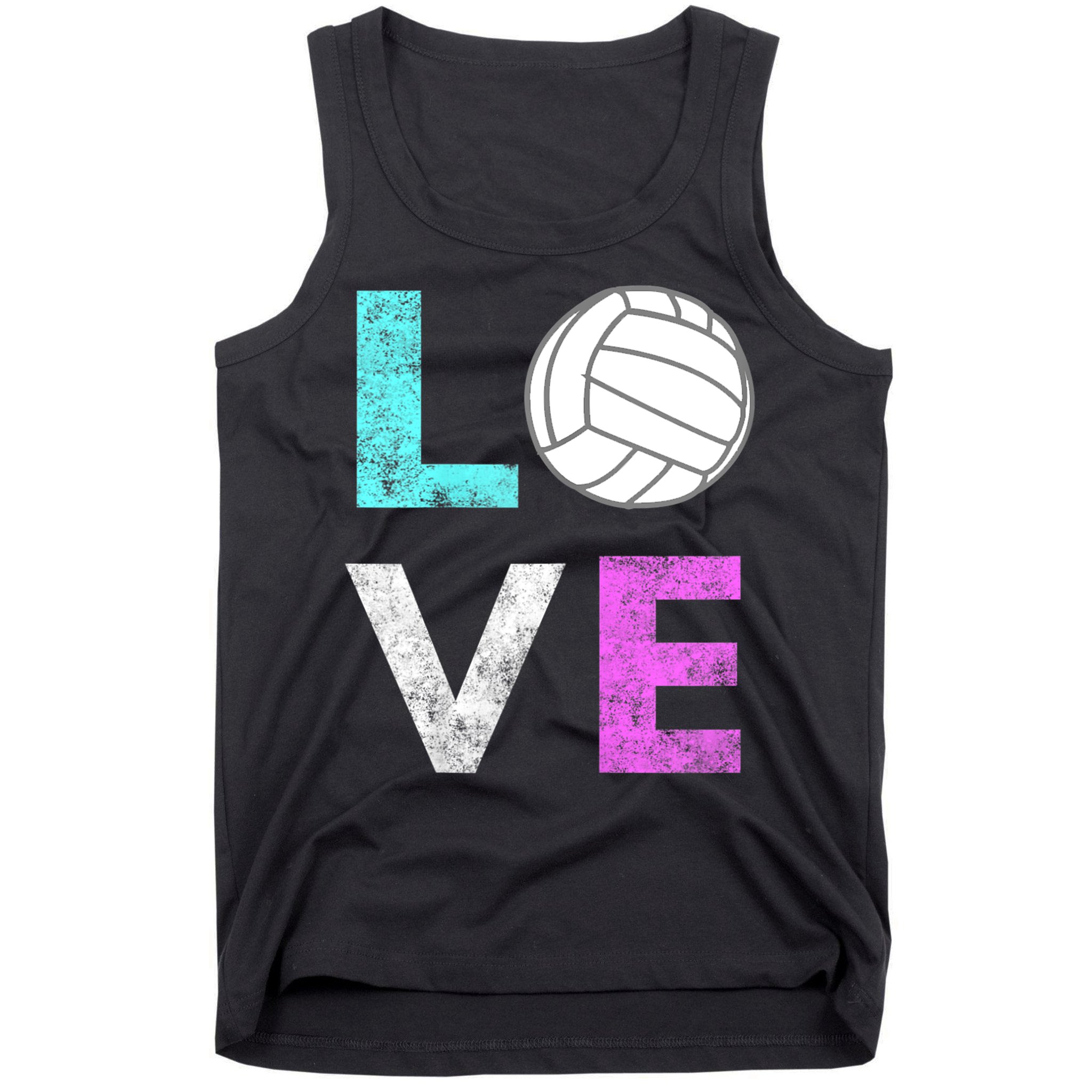 Girls Love Volleyball Best Fun Birthday Gift TShirt Tank Top