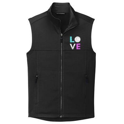 Girls Love Volleyball Best Fun Birthday Gift TShirt Collective Smooth Fleece Vest