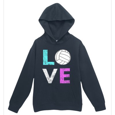 Girls Love Volleyball Best Fun Birthday Gift TShirt Urban Pullover Hoodie