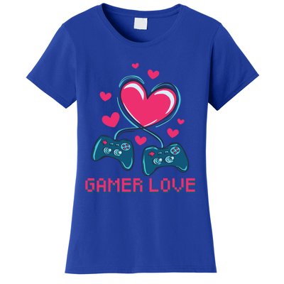 Gamer Love Video Games Funny Gamer For Valentines Day Gift Women's T-Shirt