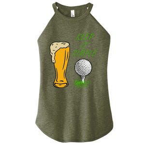 Golf Life With Glass Of Beer Keep It Simple Women's Perfect Tri Rocker Tank