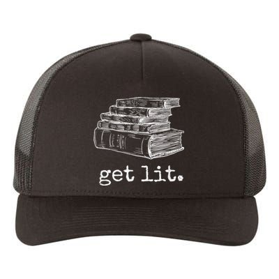 Get Lit With Books Funny Meme Yupoong Adult 5-Panel Trucker Hat