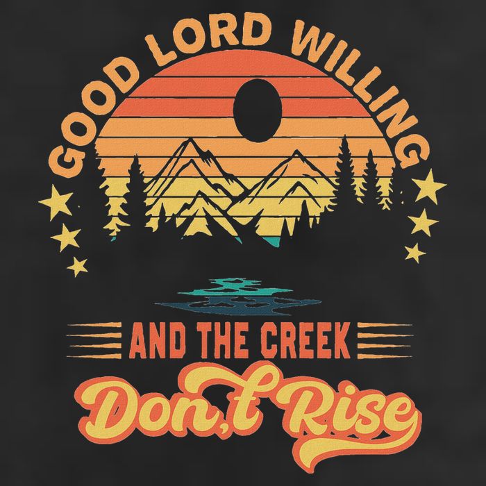 Good Lord Willing The Creek DonT Rise Adult Drive Performance Visor