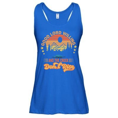 Good Lord Willing The Creek DonT Rise Ladies Essential Flowy Tank