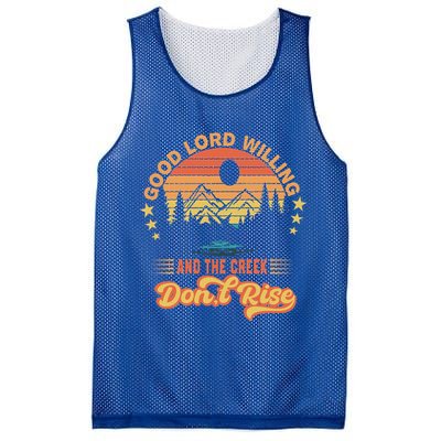 Good Lord Willing The Creek DonT Rise Mesh Reversible Basketball Jersey Tank