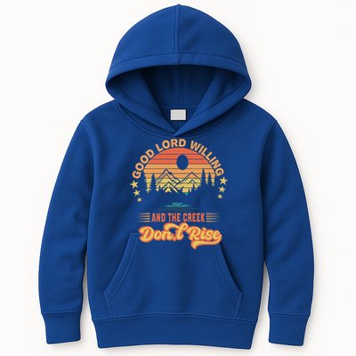 Good Lord Willing The Creek DonT Rise Kids Hoodie