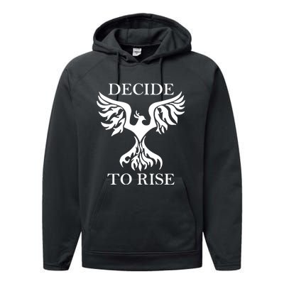 Greeneyed Lizard Wearing Decide To Rise Performance Fleece Hoodie