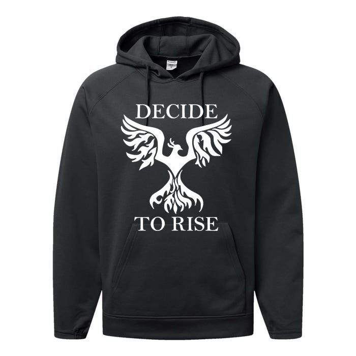 Greeneyed Lizard Wearing Decide To Rise Performance Fleece Hoodie