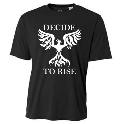 Greeneyed Lizard Wearing Decide To Rise Cooling Performance Crew T-Shirt